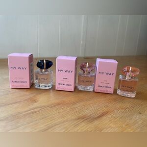 NIB Bundle 3 pcs Giorgio Armani My Way (original, nectar, and ylang)